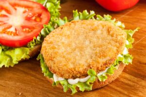 Chicken burger patty